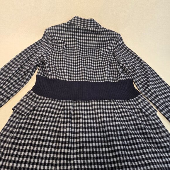 CAbi The Explorer Checkup Blue Heritage Plaid Stretchy Blazer Size M New NO Tag! - Picture 7 of 16